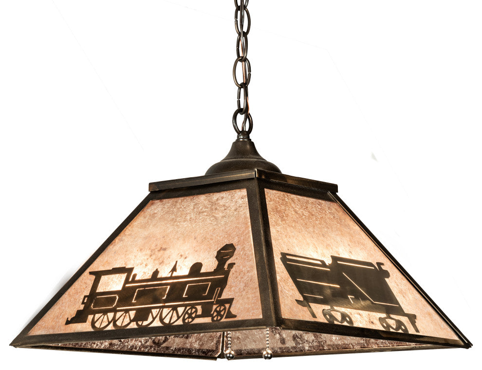 16 Square Train Pendant