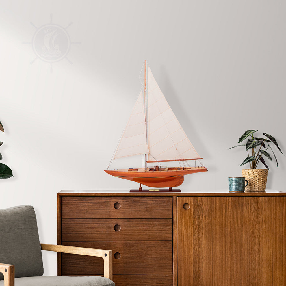 Columbia Sm Wooden model sailing boat