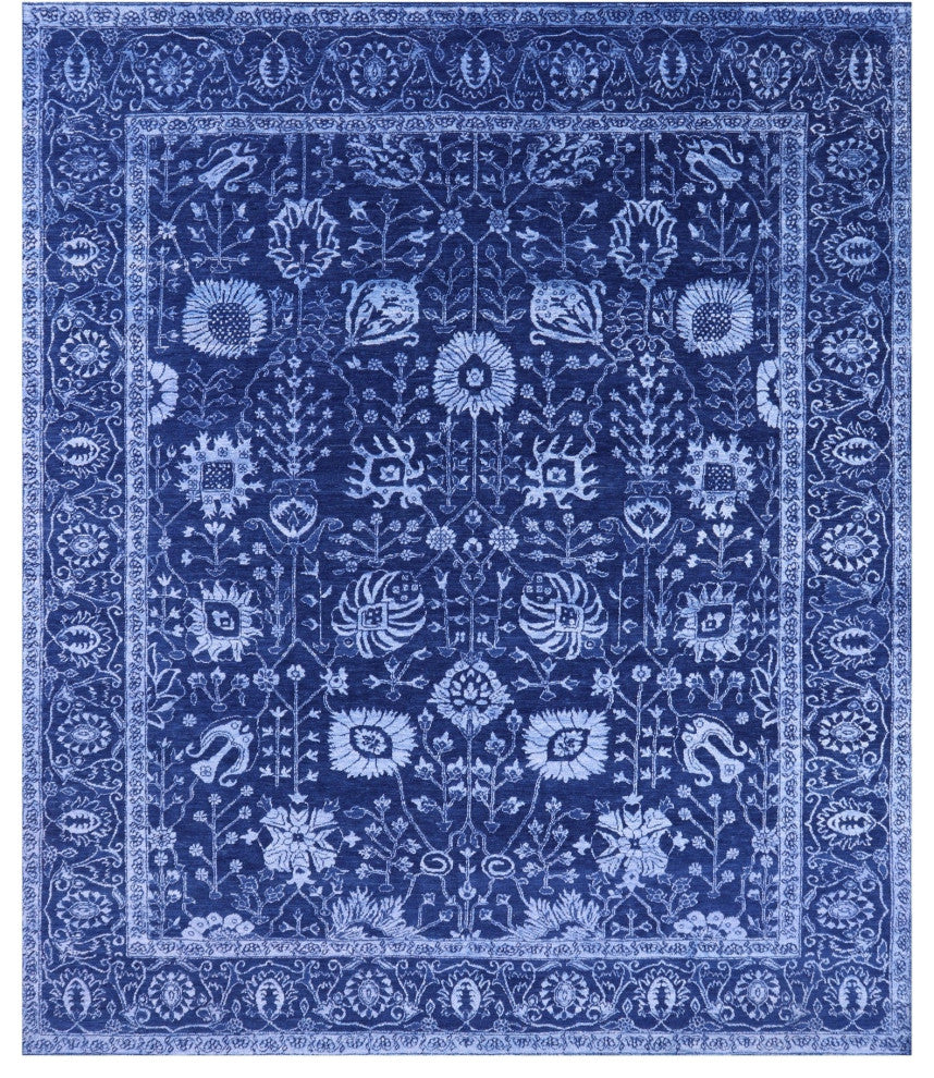 Persian Hand-Knotted Wool & Silk Rug 8' 2" X 10' 1" - Q13693