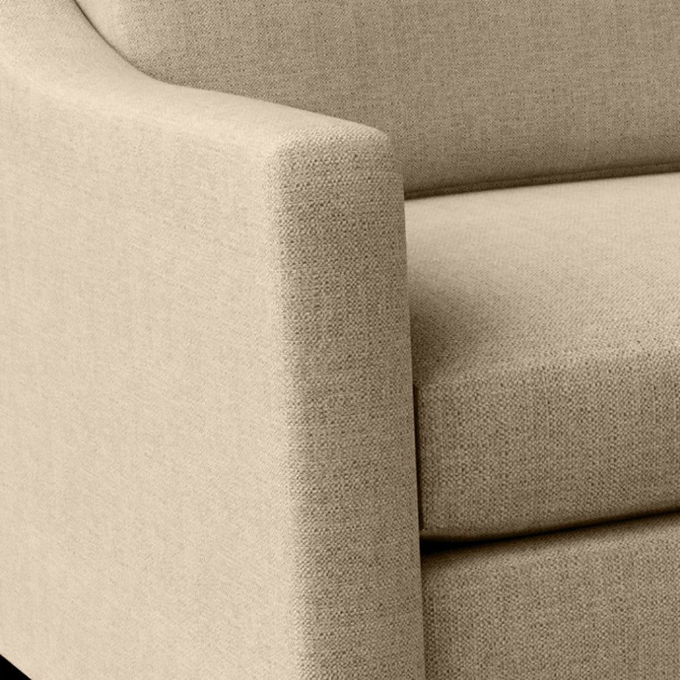 Nativa Interiors Ashley Sofa 105", Flax, Depth: Classic