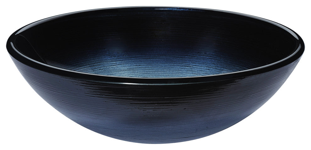 ANZZI Gardena Series Deco-Glass Bathroom Vessel Sink