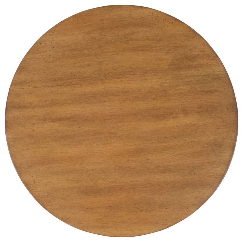 Safavieh Couture Daiya Round 1 Drawer Wood Nightstand, Natural