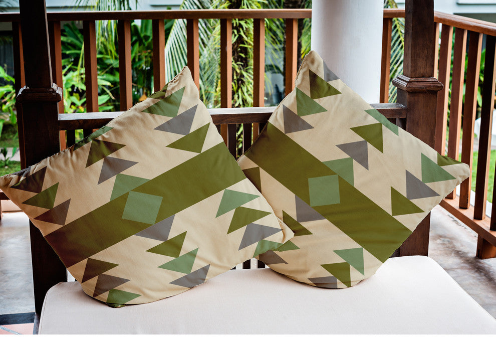 20" x 20" Sagebrush Indoor/Outdoor Polyester Throw Pillow, Sage