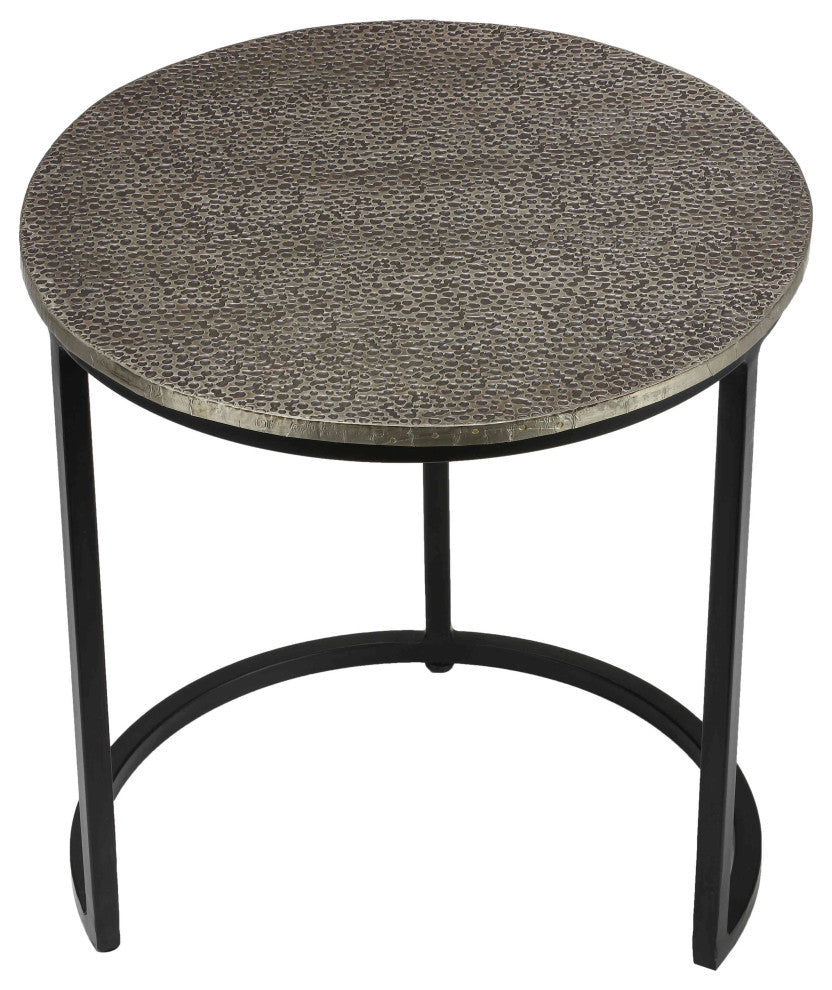 Bare Decor Georgia Metal Nesting End Tables, 3-Piece Set