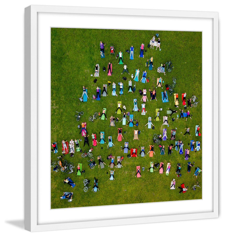 "Legs Apart" Framed Print by Karolis Janulis