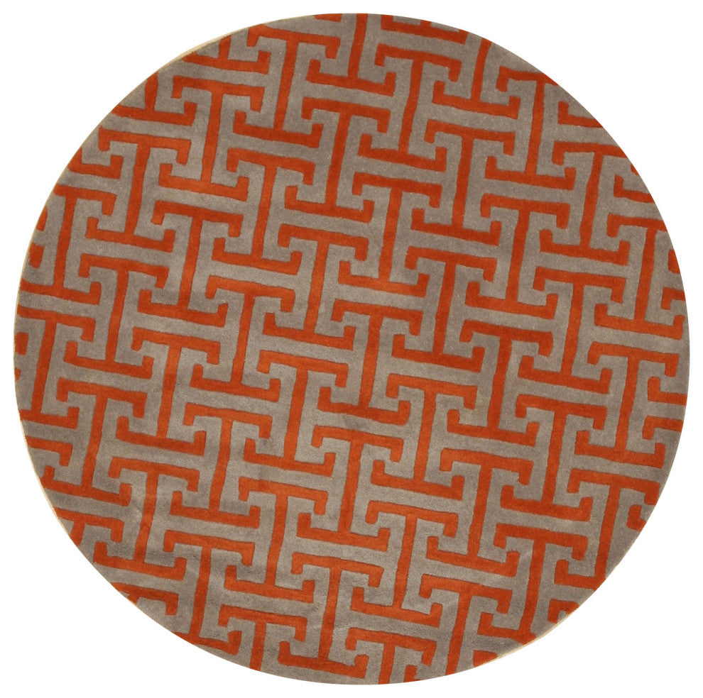 Gray Contemporary Geometric Harrison Area Rug