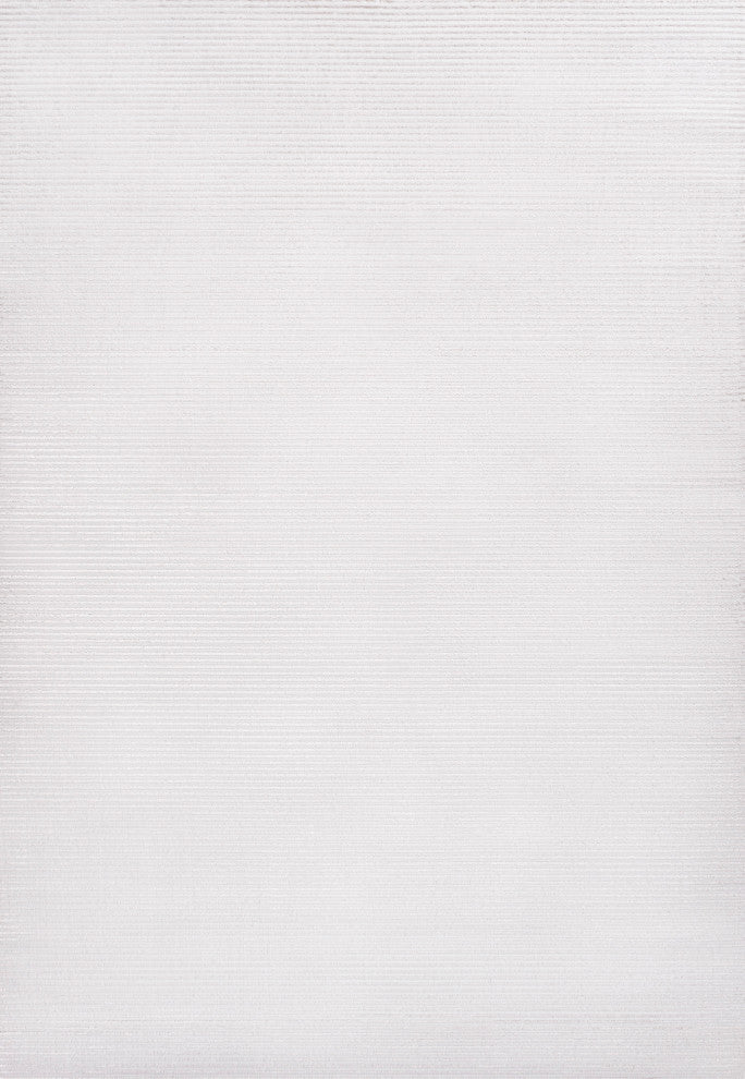 Cole Modern Minimalist Pinstripe High-Low Area Rug