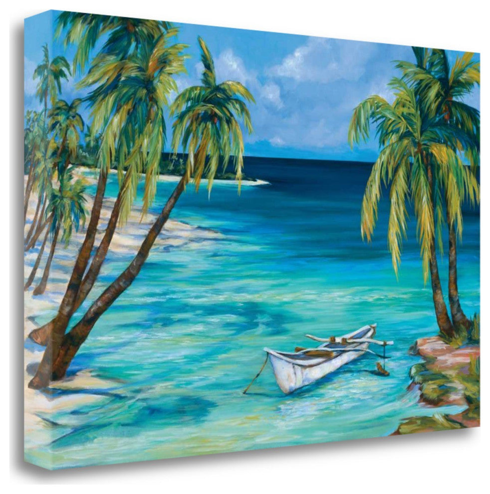 Tropical Beach View 4 Giclee Wrap Canvas Wall Art