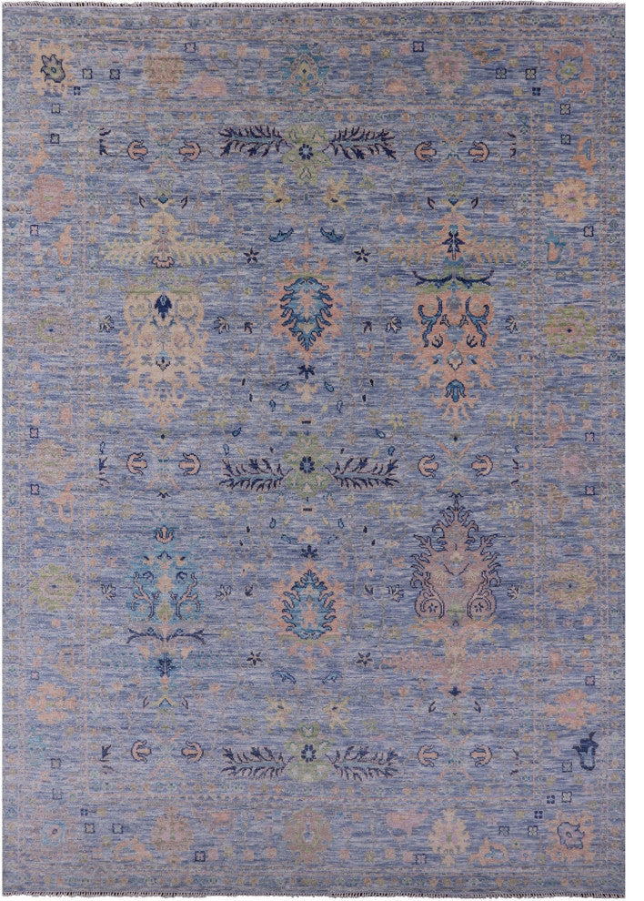 Turkish Oushak Handmade Wool Rug 9' 11" X 14' 2" - Q14963