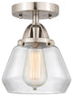 INNOVATIONS LIGHTING 288-1C-SN-G172 Fulton 1 Light 6.75 inch Semi-Flush Mount