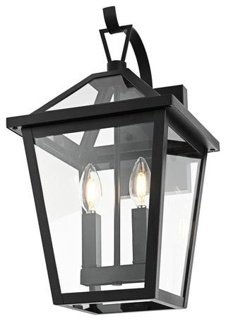 Home Living 10" Outdoor Wall Sconce, Black