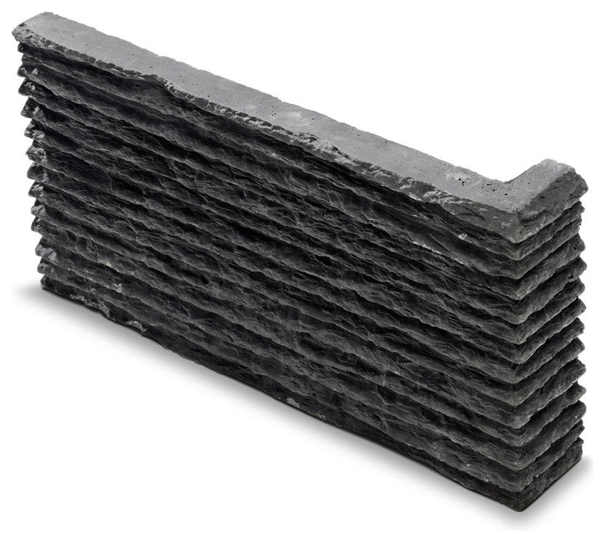 Riscado Concrete Wall Tiles, Set of 8, Black, Riscado Angle