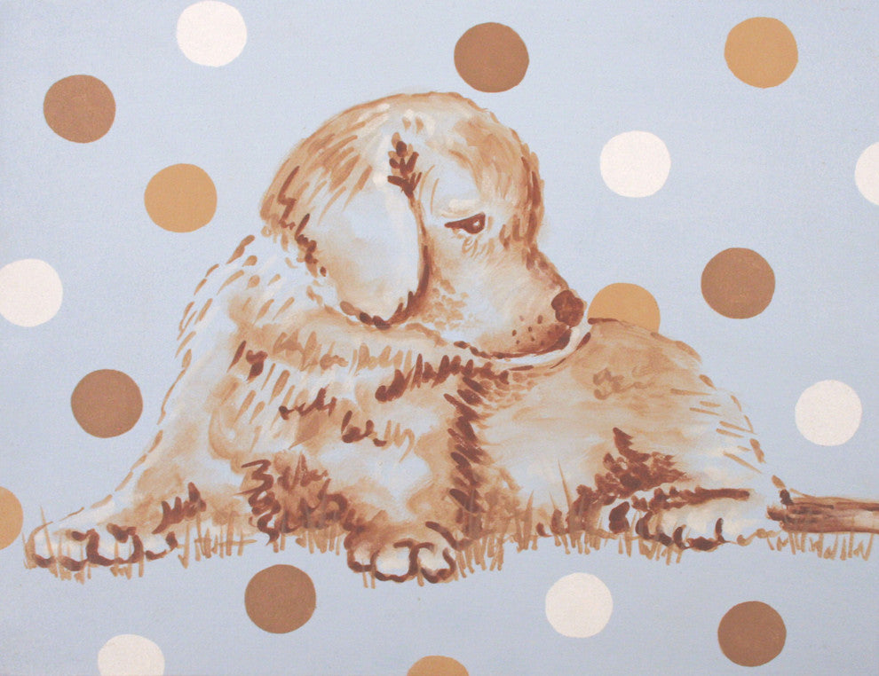 Marmont Hill, "Buddy" by Reesa Qualia Painting Print on Wrapped Canvas, 52x40
