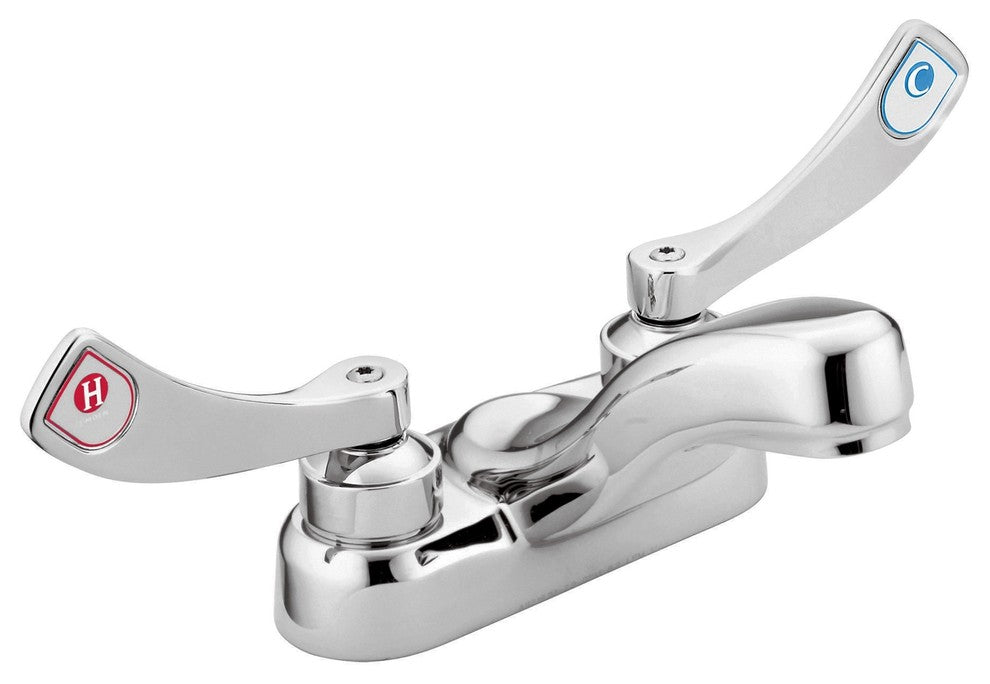 Moen 8215F03 M-Dura Chrome 2-Handle Lavtory High Arc Faucet