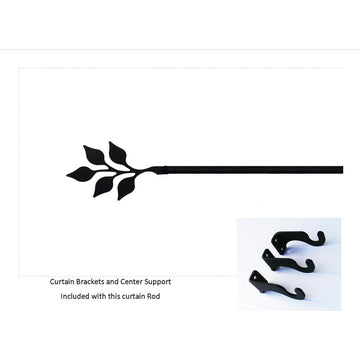Leaf Curtain Rod, Medium