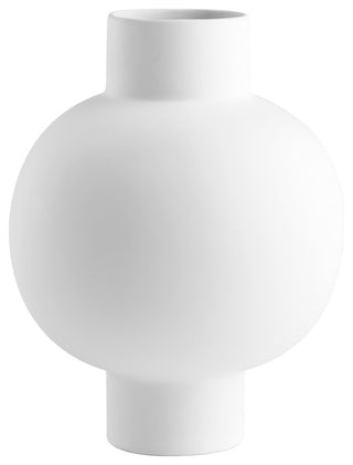 Libra Vase, White Medium