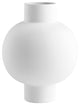 Libra Vase, White Medium