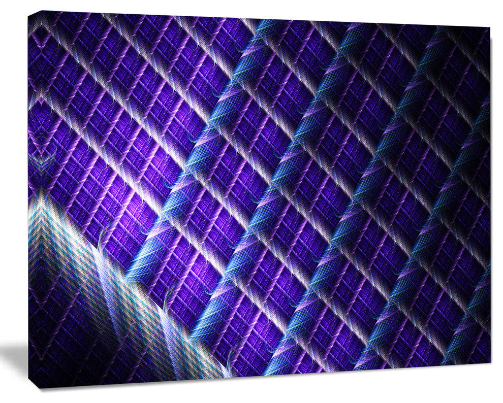 Light Purple Metal Grill, Oversized Abstract Canvas Art Print, 60x40
