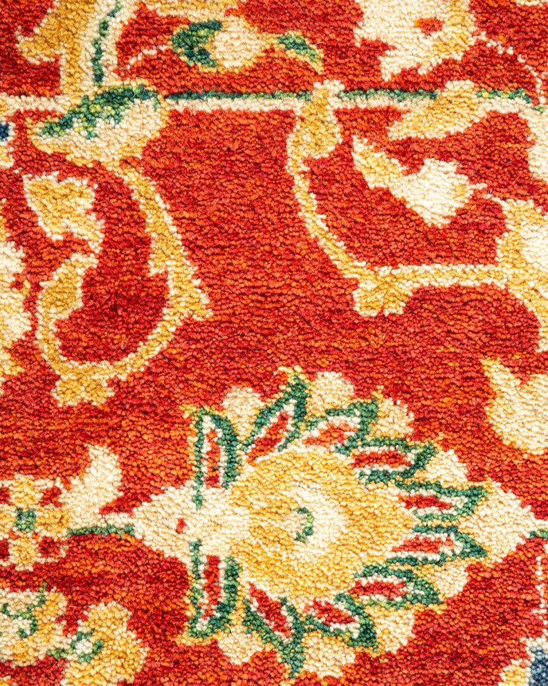 Mogul, One-of-a-Kind Hand-Knotted Area Rug Orange, 8'0"x10'3"