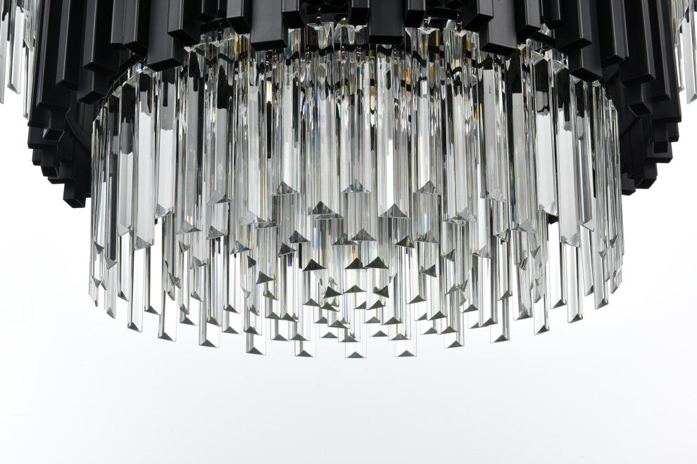 Home Living 32" Chandelier, Black