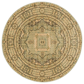 Unique Loom Light Green Jackson Palace 3' 3 x 3' 3 Round Rug