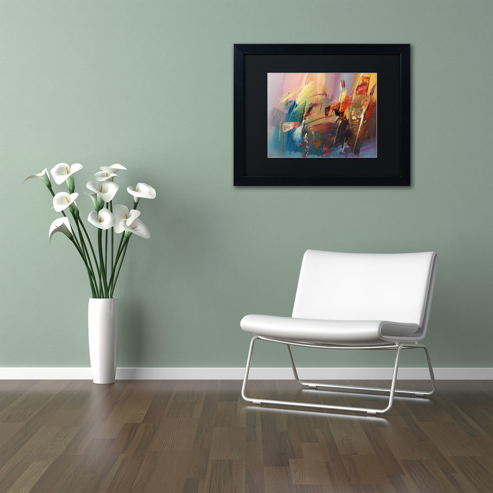 'Garden' Matted Framed Canvas Art by Ricardo Tapia