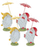 Gnome With Umbrella, 4-Piece Set
