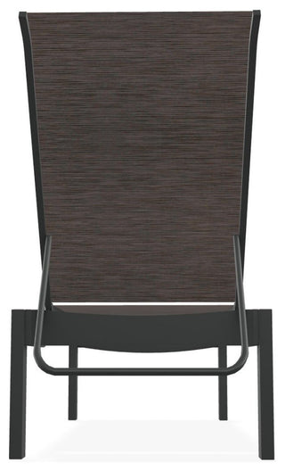 Leeward Sling Stackable Outdoor Chaise Lounge, James/Graphite