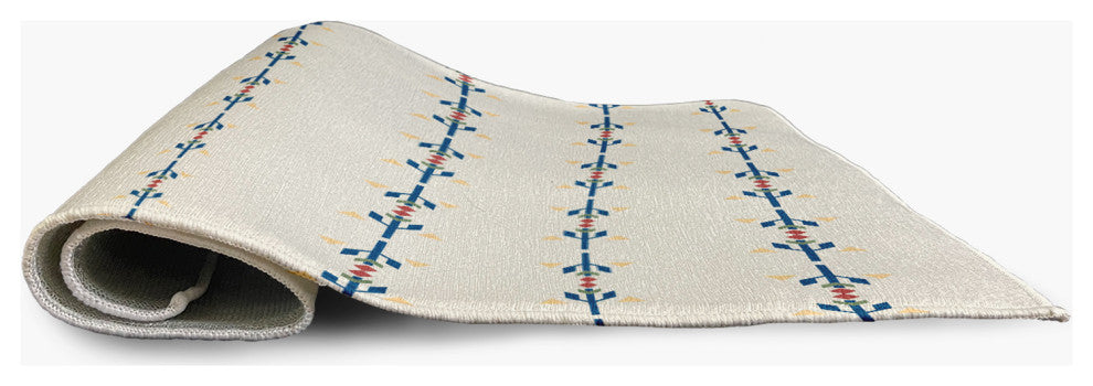 4' x 6' Jodhpur Stripe Spring Chenille Indoor/Outdoor Rug