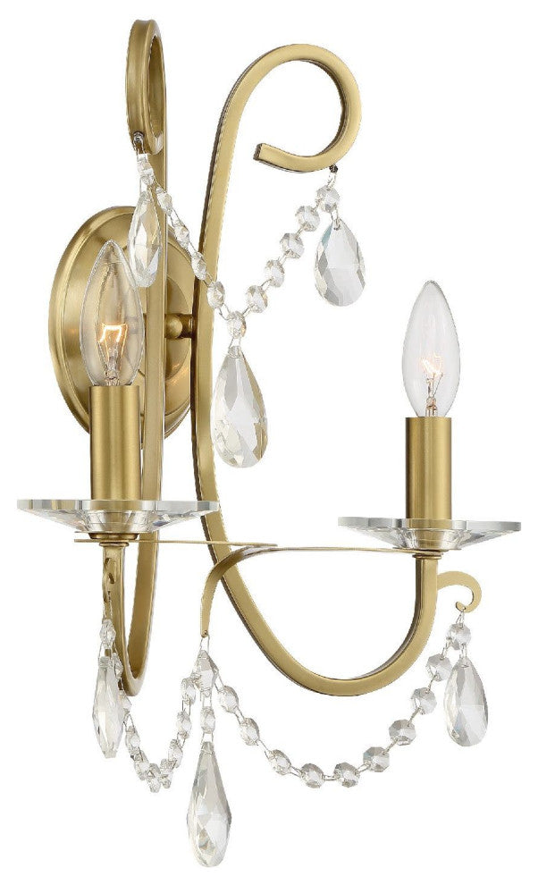 Crystorama Lighting Group 6822-CL-MWP Othello 2 Light 16" Tall - Vibrant Gold