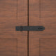 Heavy Duty Padlock Hasp Door Latch Large Black Wrought Iron 9.75" Strap
