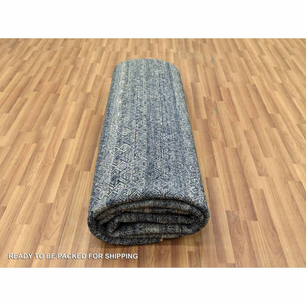 Space Cadet 100% Plush Wool Hand Knotted Kohinoor Herat Design Rug, 8'0"x10'2"