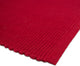 DII Cardinal Red Ribbed Placemat, Set of 6