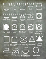 "Laundry Symbols" Art Print, 101x132 cm