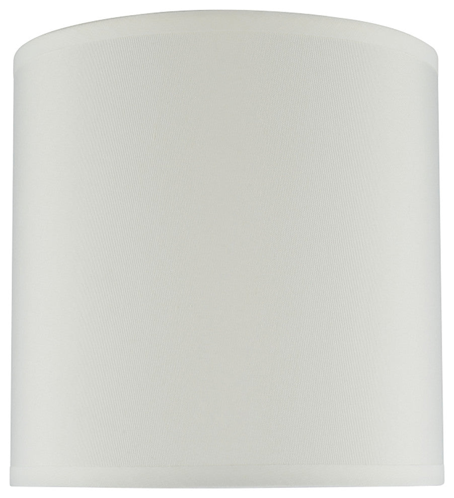 31003 Hardback Drum Shape Spider Lamp Shade, Butter Creme, 8" wide, 8"x8"x8"