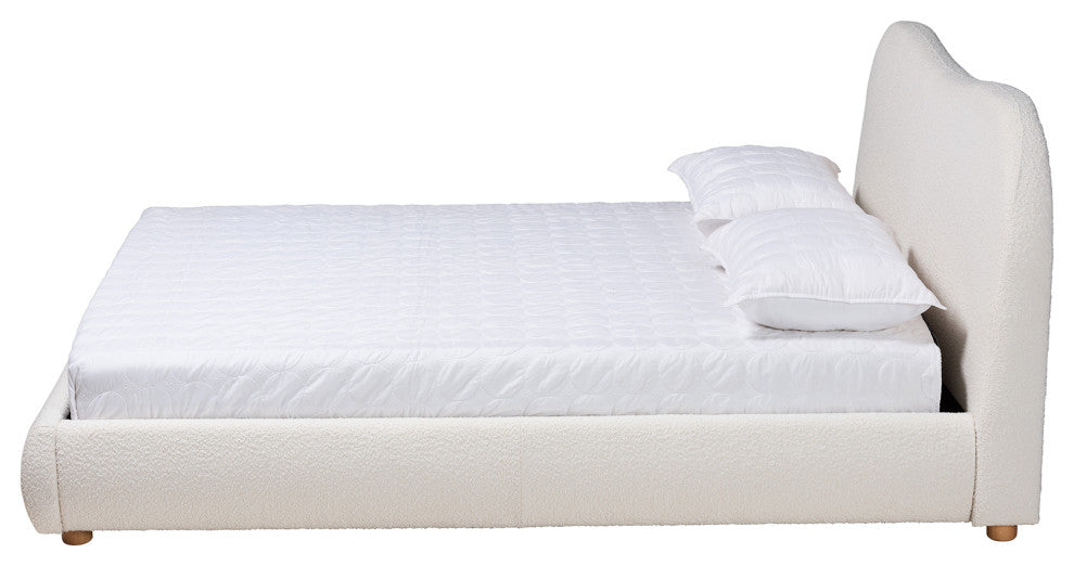 Salcombe Cream Boucle Collection, Queen Bed
