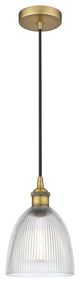 Innovations 616-1P-BB-G382 1-Light Mini Pendant, Brushed Brass
