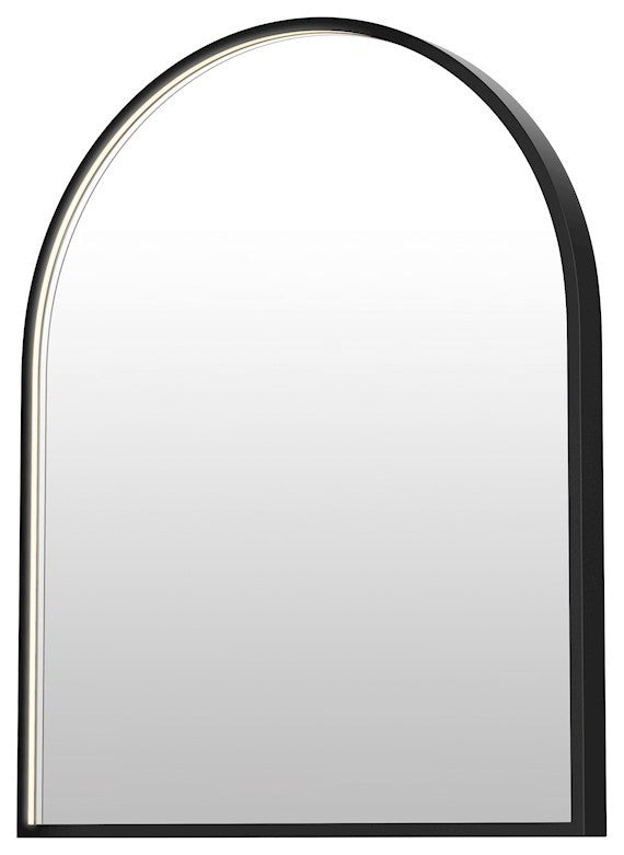 ET2 Lighting Elisse Arch 1-Light 24'x30' Arch LED Mirror, Black