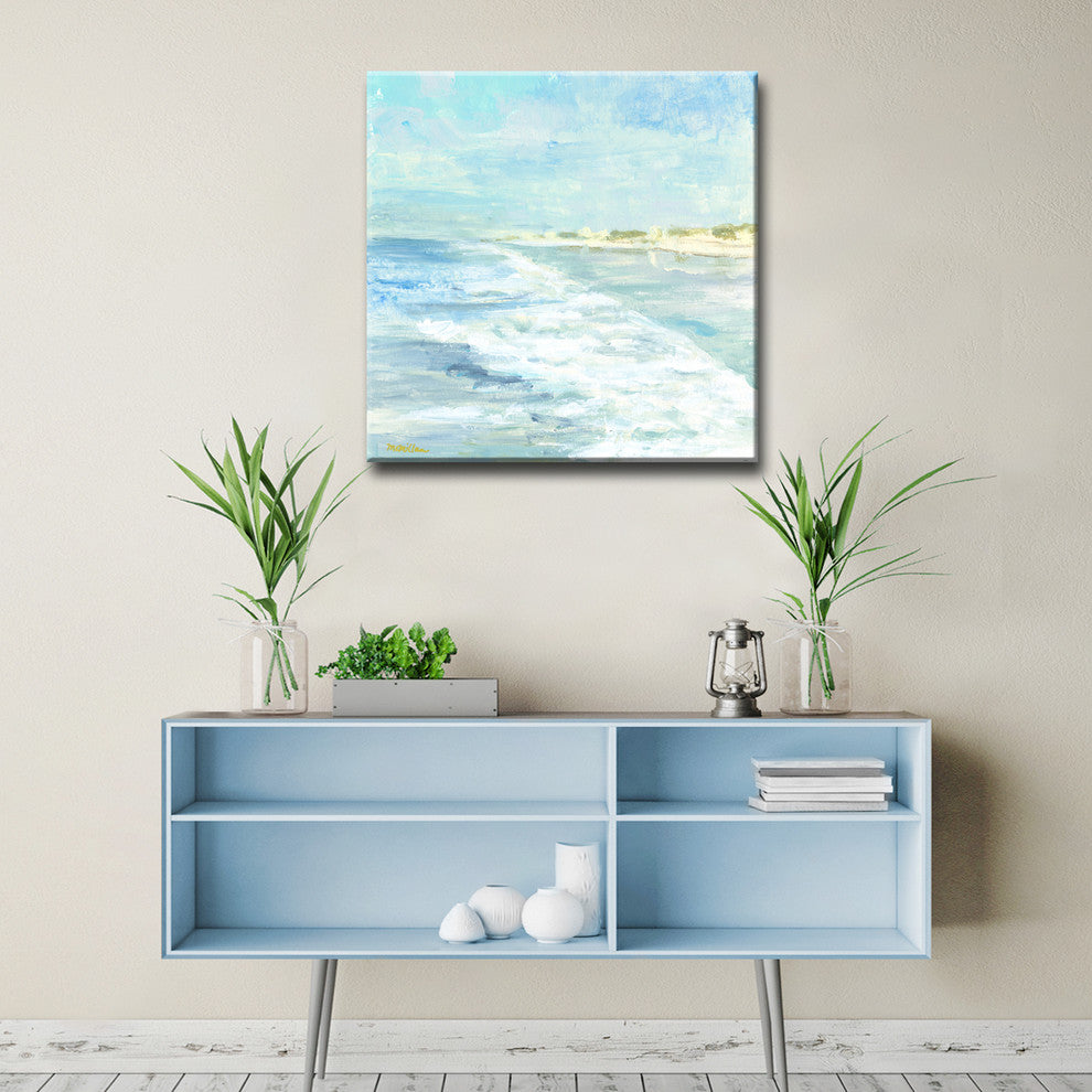 White Water' Canvas by Leslie Owens, 16"x16"