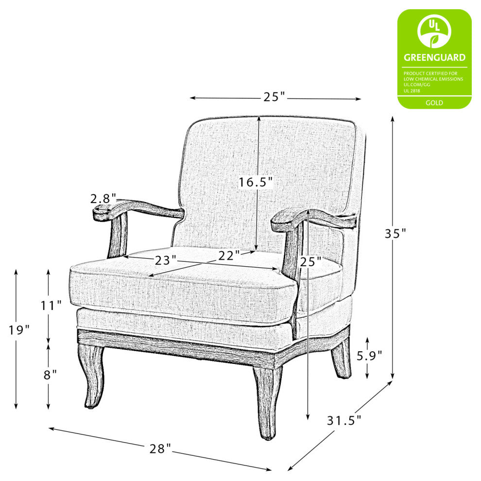 Peppone Armchair Set of 2, Blue