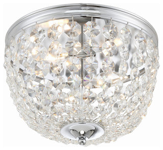 Nola 2-Light Polished Chrome Ceiling Mount