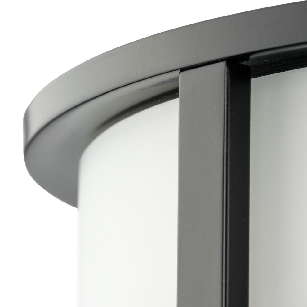 Gilliam Collection Three-Light New Traditional Flush Mount, Matte Black