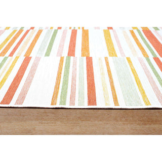 Plaza Lines Area Rug, Tropical, 2'x3'