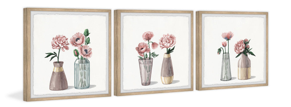 Always, Bloom Diptych, Set of 2, 32x32 Panels