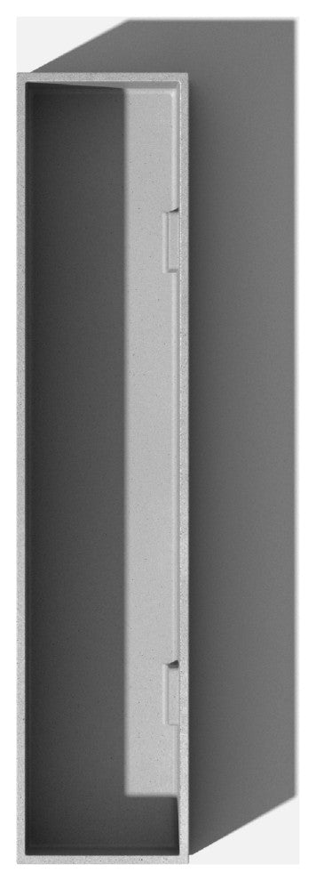 GEO Series Plastic Planter, Grey, Short, 2 Pack