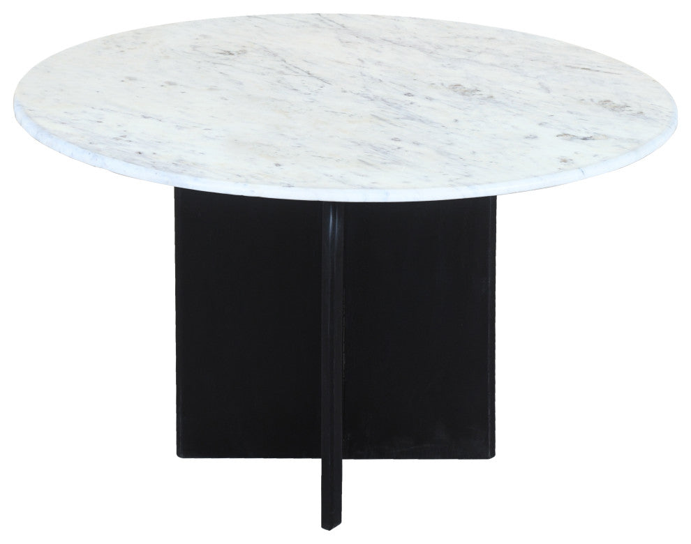 Lavaca 5-Piece Dining Set, 48" Round Dining Table and 2 Sets of Mink Chairs