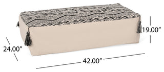 Furlong Boho Rectangular Bean Bag Ottoman