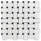 Bianco Dolomiti Polished 1x2 Basket Weave Marble Mosaic