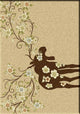 Moose Blossom Rug, Natural, 3'x4', Scatter