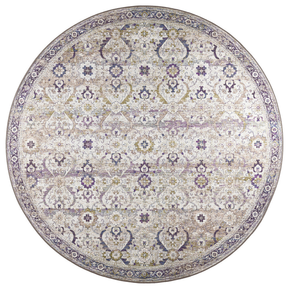 Jericho JC1 Oyster 6' x 6' Round Rug